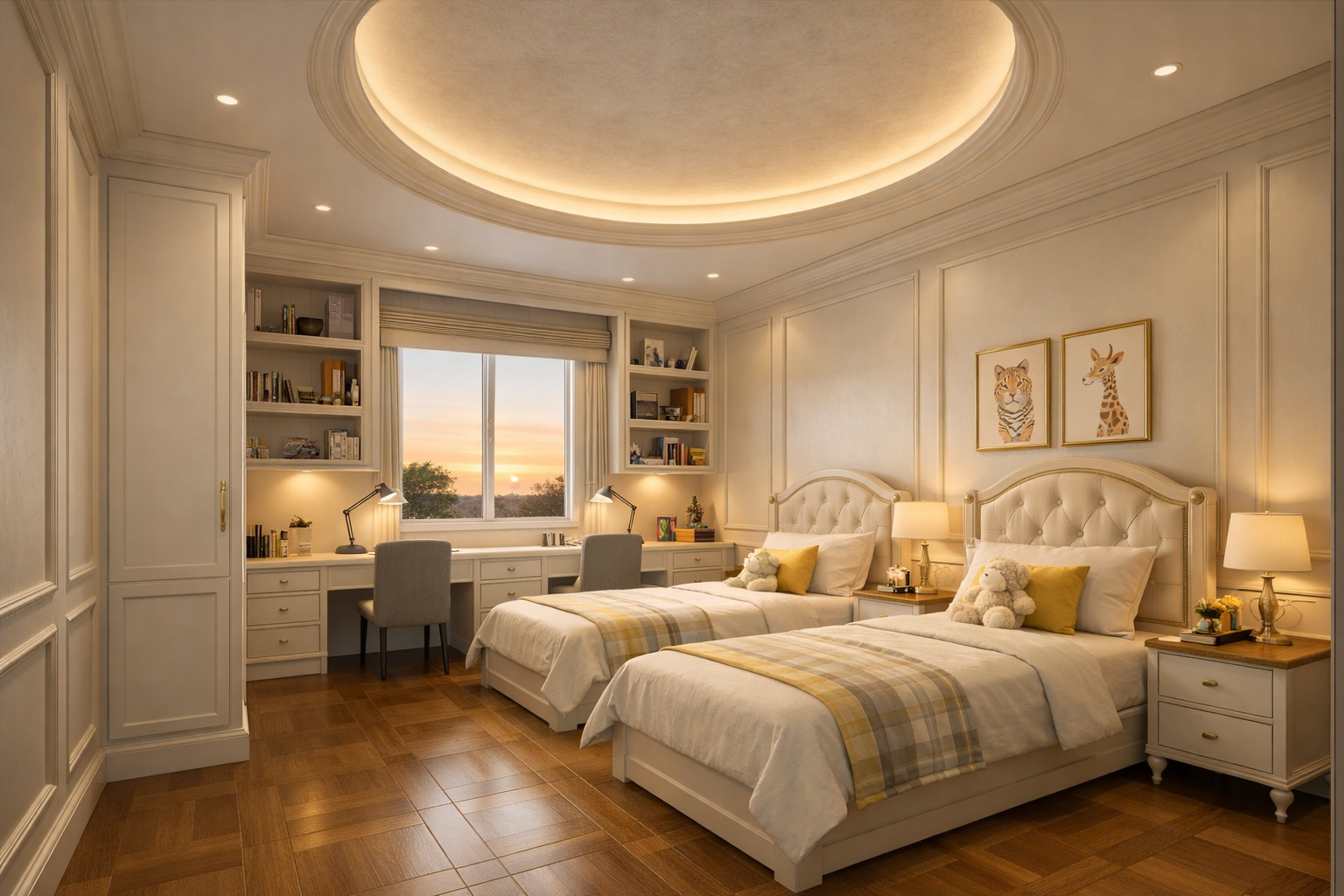 مشروع تصميم غرفة الأولاد نورا
